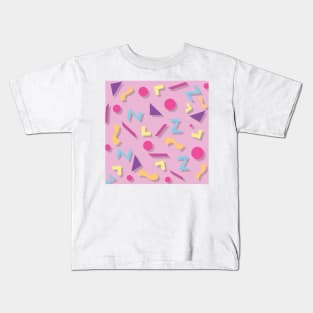 Funky 90s Pattern v5 Kids T-Shirt